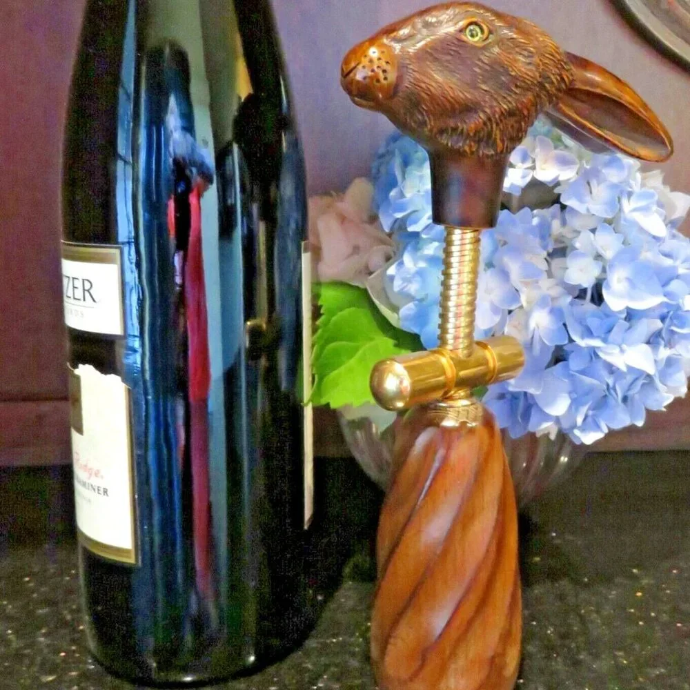 NWT COMOY'S OF LONDON Rabbit Corkscrew Wine Bottle Opener Retired Collectible
